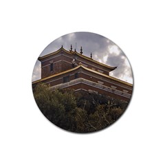 Buddhist Temple, Lavalleja, Uruguay Rubber Coaster (Round)