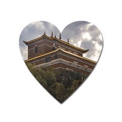 Buddhist Temple, Lavalleja, Uruguay Heart Magnet by dflcprintsclothing