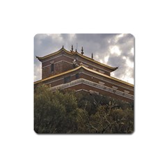 Buddhist Temple, Lavalleja, Uruguay Square Magnet