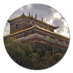 Buddhist Temple, Lavalleja, Uruguay Magnet 5  (Round)