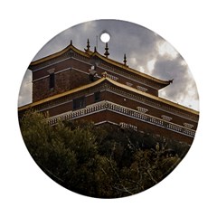 Buddhist Temple, Lavalleja, Uruguay Round Ornament (Two Sides)