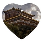 Buddhist Temple, Lavalleja, Uruguay Heart Ornament (Two Sides) Front