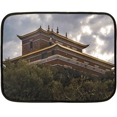 Buddhist Temple, Lavalleja, Uruguay One Side Fleece Blanket (mini) by dflcprintsclothing