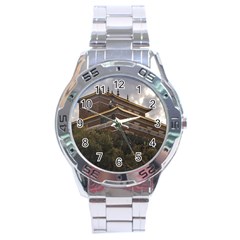 Buddhist Temple, Lavalleja, Uruguay Stainless Steel Analogue Watch