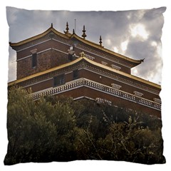 Buddhist Temple, Lavalleja, Uruguay Large Cushion Case (Two Sides)