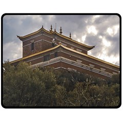 Buddhist Temple, Lavalleja, Uruguay Fleece Blanket (Medium)