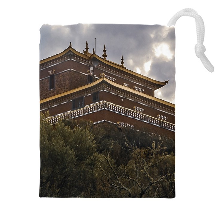 Buddhist Temple, Lavalleja, Uruguay Drawstring Pouch (4XL)