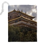 Buddhist Temple, Lavalleja, Uruguay Drawstring Pouch (4XL) Back