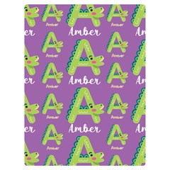 Personalized Alphabet Name - Two Sides Premium Plush Fleece Blanket (Extra Small)