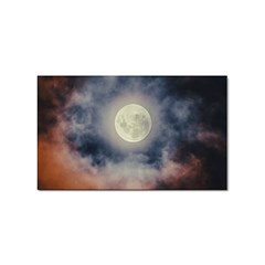 Dark Full Moonscape Midnight Scene Sticker Rectangular (10 Pack) by dflcprintsclothing