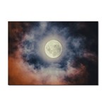 Dark Full Moonscape Midnight Scene Sticker A4 (100 pack) Front