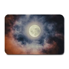 Dark Full Moonscape Midnight Scene Plate Mats by dflcprintsclothing