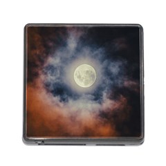 Dark Full Moonscape Midnight Scene Memory Card Reader (square 5 Slot) by dflcprintsclothing