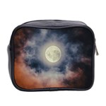 Dark Full Moonscape Midnight Scene Mini Toiletries Bag (Two Sides) Back