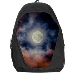 Dark Full Moonscape Midnight Scene Backpack Bag by dflcprintsclothing