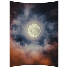 Dark Full Moonscape Midnight Scene Back Support Cushion by dflcprintsclothing