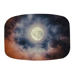 Dark Full Moonscape Midnight Scene Mini Square Pill Box by dflcprintsclothing