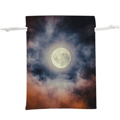 Dark Full Moonscape Midnight Scene Lightweight Drawstring Pouch (xl)