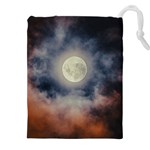 Dark Full Moonscape Midnight Scene Drawstring Pouch (4XL) Front