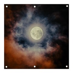 Dark Full Moonscape Midnight Scene Banner And Sign 3  X 3  by dflcprintsclothing