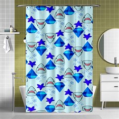 Sealife Shower Curtain 48  X 72  (small)  by Sparkle