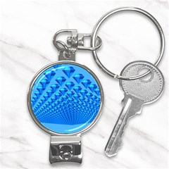 Diamond Pattern Nail Clippers Key Chain