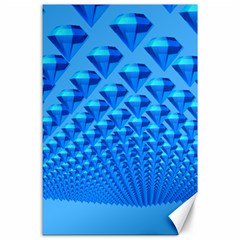 Diamond Pattern Canvas 24  X 36  by Sparkle