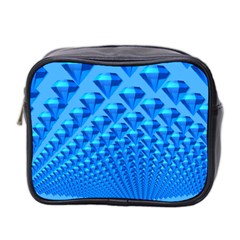 Diamond Pattern Mini Toiletries Bag (two Sides) by Sparkle