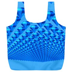 Diamond Pattern Full Print Recycle Bag (xl) by Sparkle