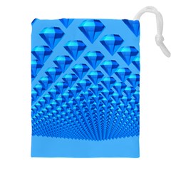 Diamond Pattern Drawstring Pouch (4xl) by Sparkle