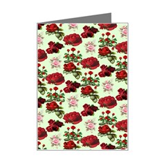 Flowers Pattern Mini Greeting Card by Sparkle