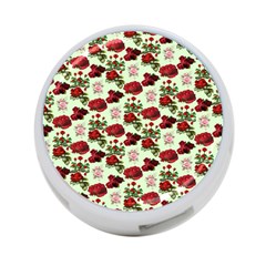 Flowers Pattern 4-port Usb Hub (one Side) by Sparkle