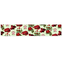 Flowers Pattern Large Flano Scarf 