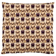 Pugs Large Flano Cushion Case (two Sides) by Sparkle