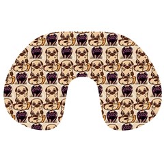 Pugs Travel Neck Pillow by Sparkle