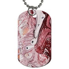 Cora; Abstraction Dog Tag (two Sides) by kaleidomarblingart