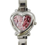 Cora; abstraction Heart Italian Charm Watch Front