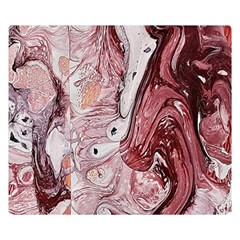 Cora; Abstraction Premium Plush Fleece Blanket (small) by kaleidomarblingart