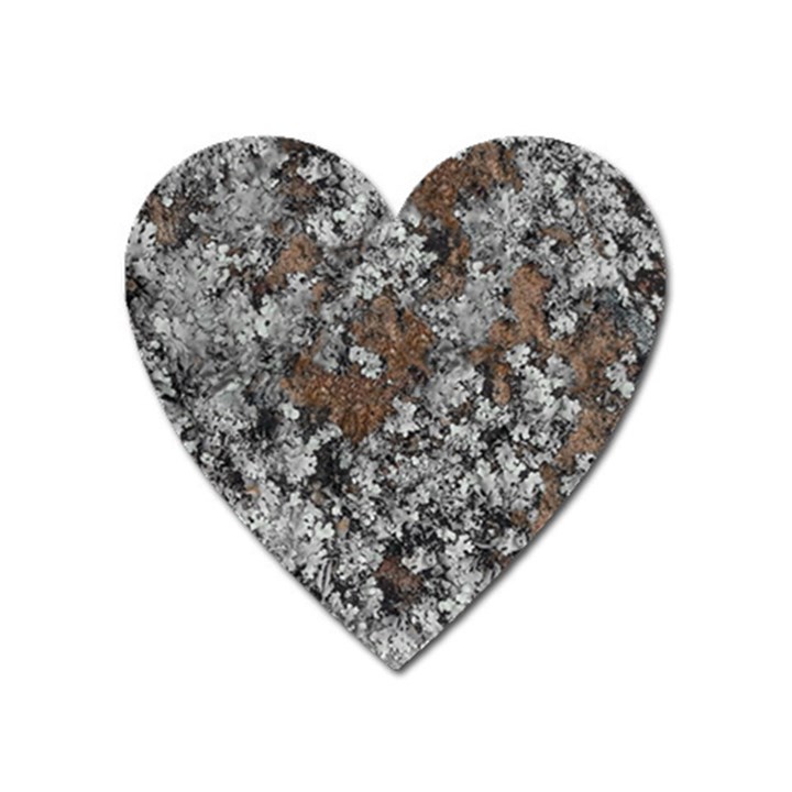 Floral Surface Print Design Heart Magnet