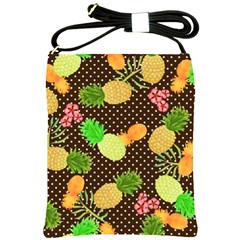 Troipcal Pineapple Fun Shoulder Sling Bag by PaperDesignNest