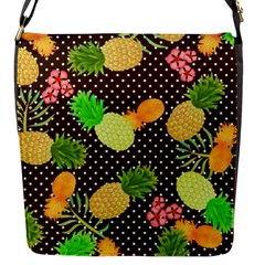 Troipcal Pineapple Fun Flap Closure Messenger Bag (s) by PaperDesignNest