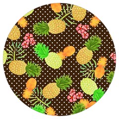 Pineapple Fun Round Trivet by PaperDesignNest