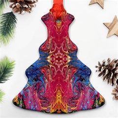 Firey Repeats I Christmas Tree Ornament (two Sides) by kaleidomarblingart