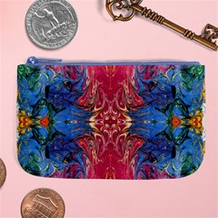 Firey Repeats I Large Coin Purse by kaleidomarblingart