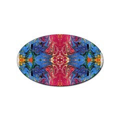 Firey Repeats I Sticker Oval (10 Pack) by kaleidomarblingart