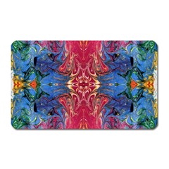 Firey Repeats I Magnet (rectangular) by kaleidomarblingart