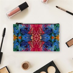 Firey Repeats I Cosmetic Bag (small) by kaleidomarblingart