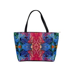 Firey Repeats I Classic Shoulder Handbag by kaleidomarblingart