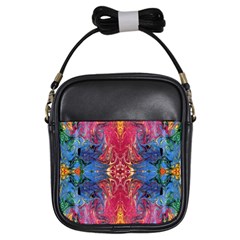 Firey Repeats I Girls Sling Bag by kaleidomarblingart