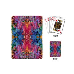 Firey Repeats I Playing Cards Single Design (mini) by kaleidomarblingart